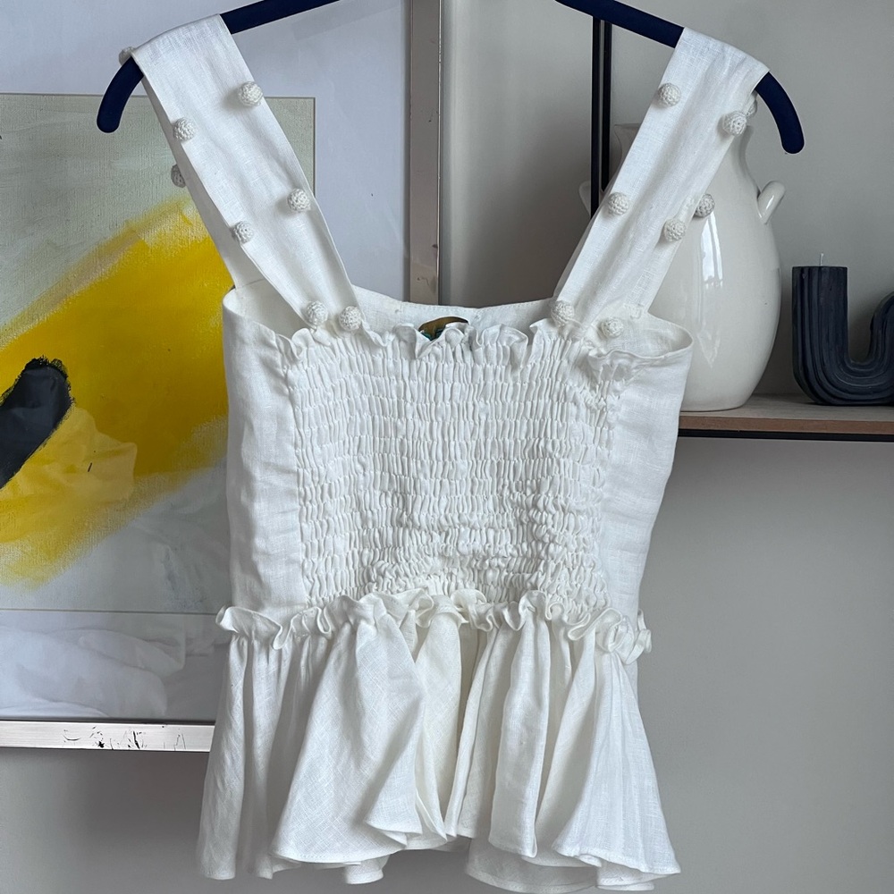 Waimari Ruffle PomPom Tank Top - Picture 5 of 6
